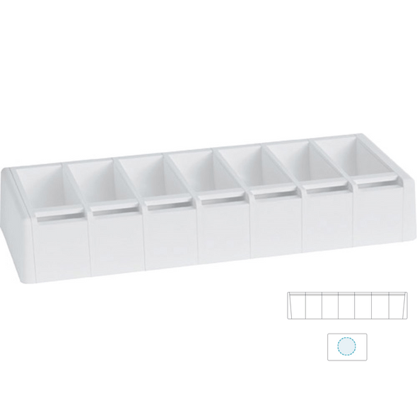 Dispensador para Etiquetas de Branco ABS